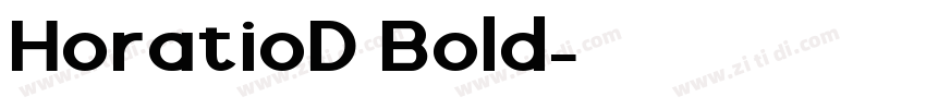 HoratioD Bold字体转换